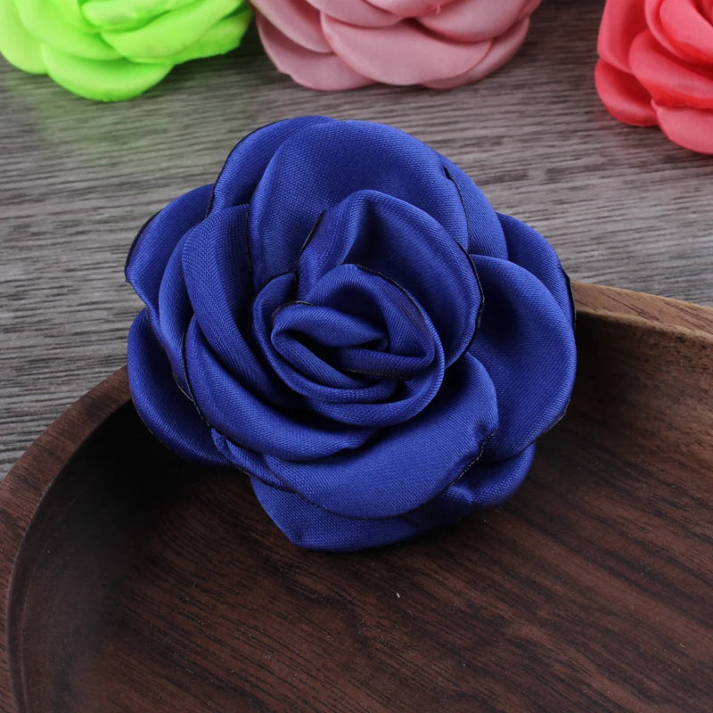 Lot de 10 Fleurs en Satin 6cm - Accessoires Cheveux Mariage | MDN Store
