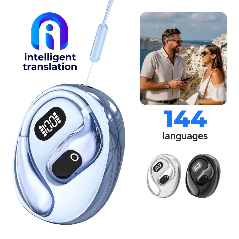 Écouteurs Traducteur 144 Langues Temps Réel Bluetooth Étanche | MDN Store