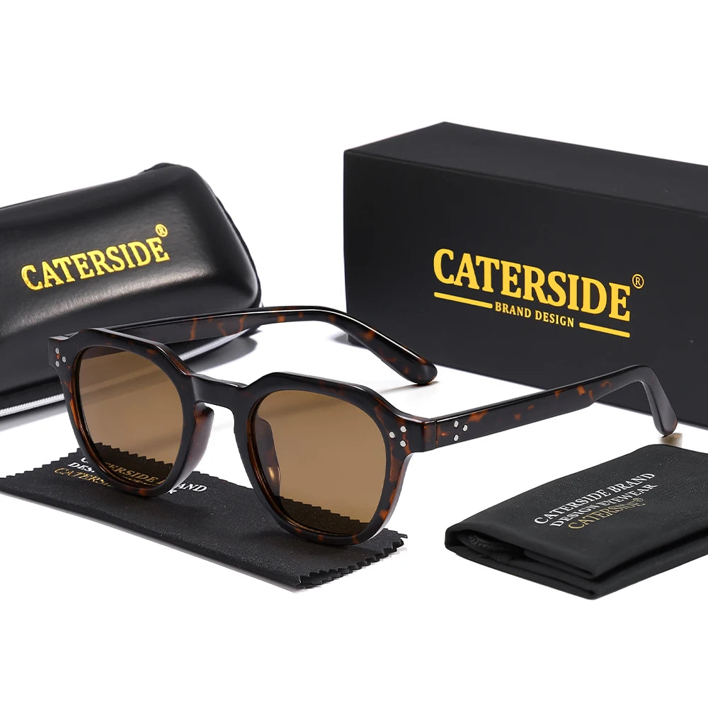 CATERSIDE Lunettes de Soleil Polarisées Rétro Femme Monture TR90 Ultra-Légère UV400 | MDN Store 25