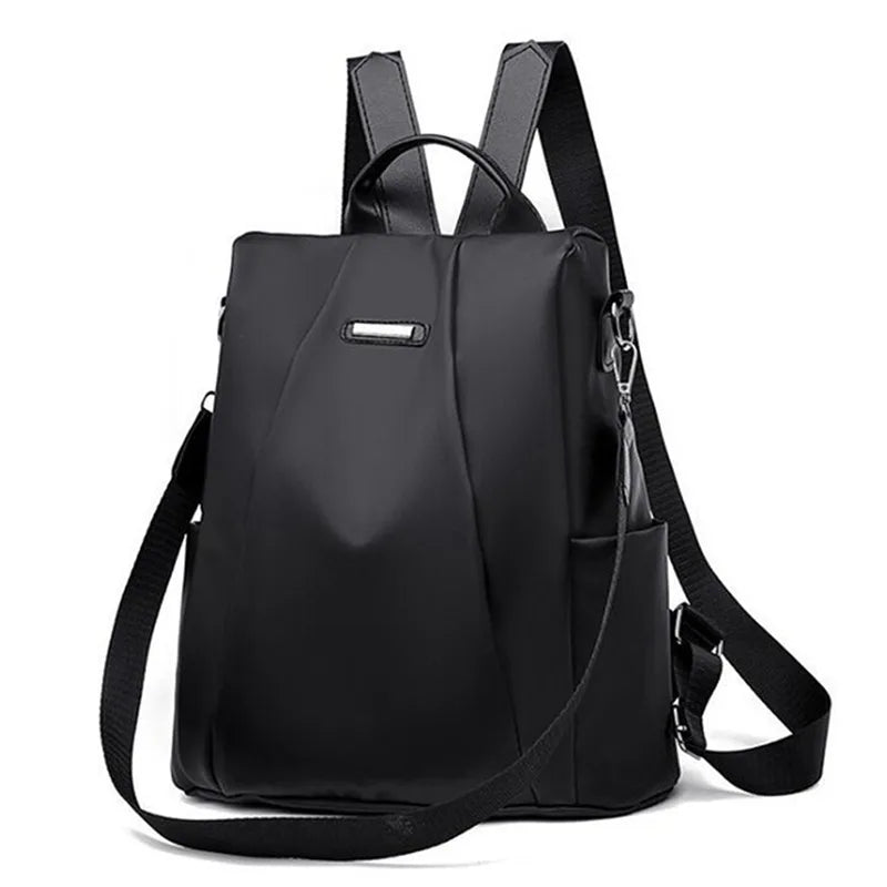 Sac à Dos Femme Nylon Casual Couleur Unie Bandoulière Détachable - MDN