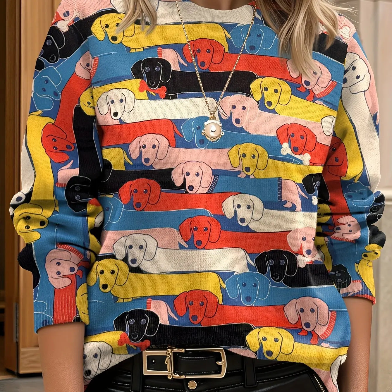 Pull Femme Floral Col Rond | MDN