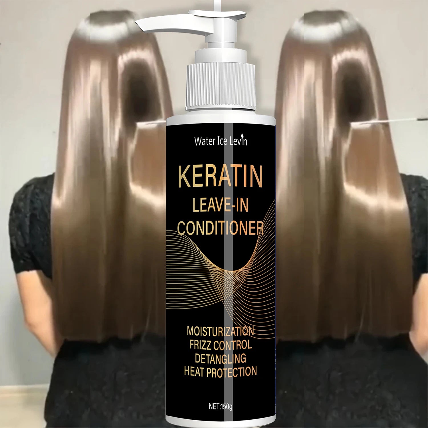 Après-Shampooing Kératine Hydratant Anti-Frisottis Démêlant Tous Types Cheveux 150g | MDN Store 25