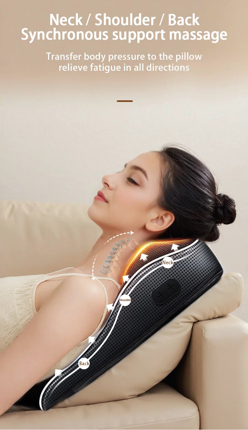 Masseur Cervical Électrique Shiatsu Chauffant Nuque Épaules | MDN Store