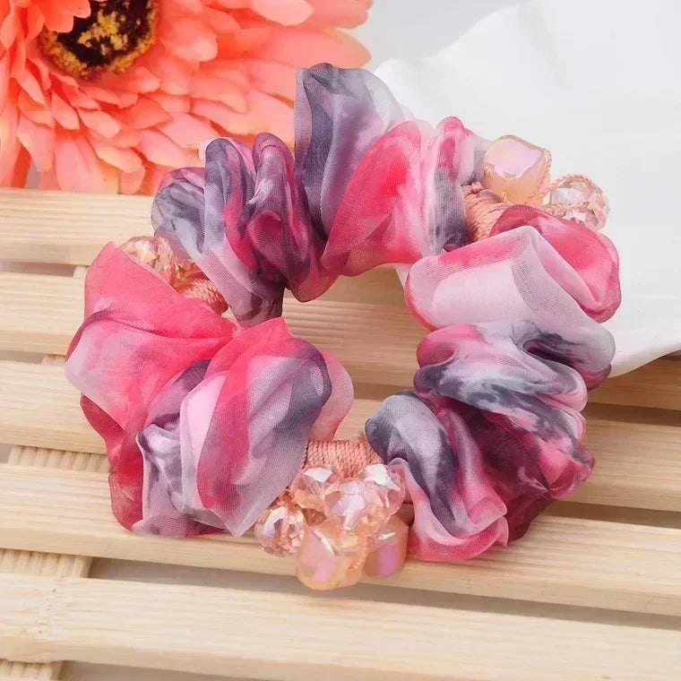 Chouchou Dentelle Nœud Fantaisie - Élastique Cheveux Femme Fille Haute... | MDN Store