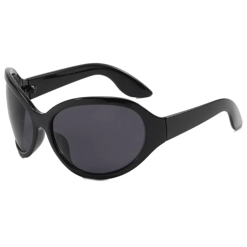 Lunettes de Soleil Style Années 2000 Punk Ovales UV400 | MDN Store