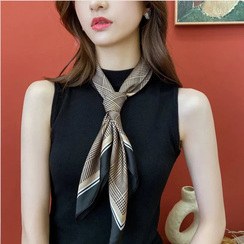 Foulard Soie Satin Femme Bandana Luxe | MDN Store