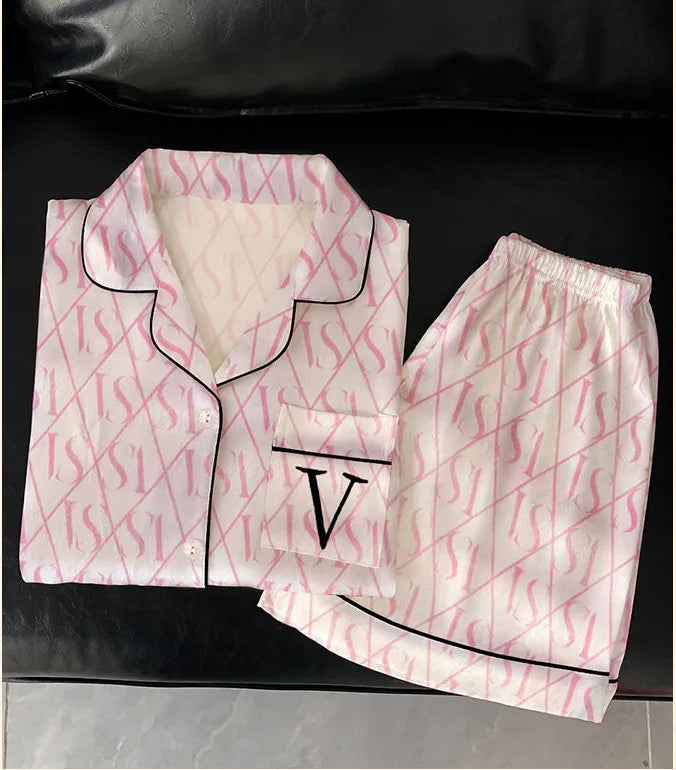 Pyjama Soie Glacée Court Été | MDN