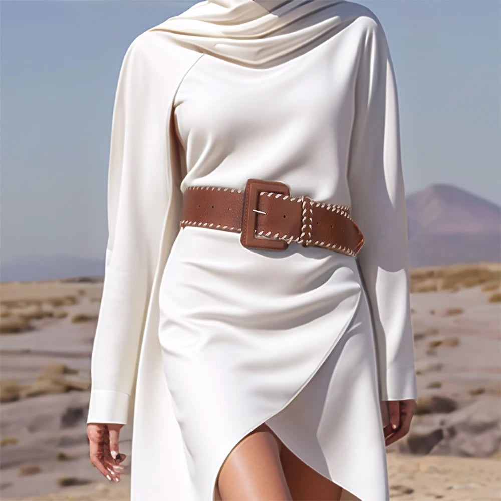 Ceinture Cuir Tressé Boucle Ardillon | MDN Store