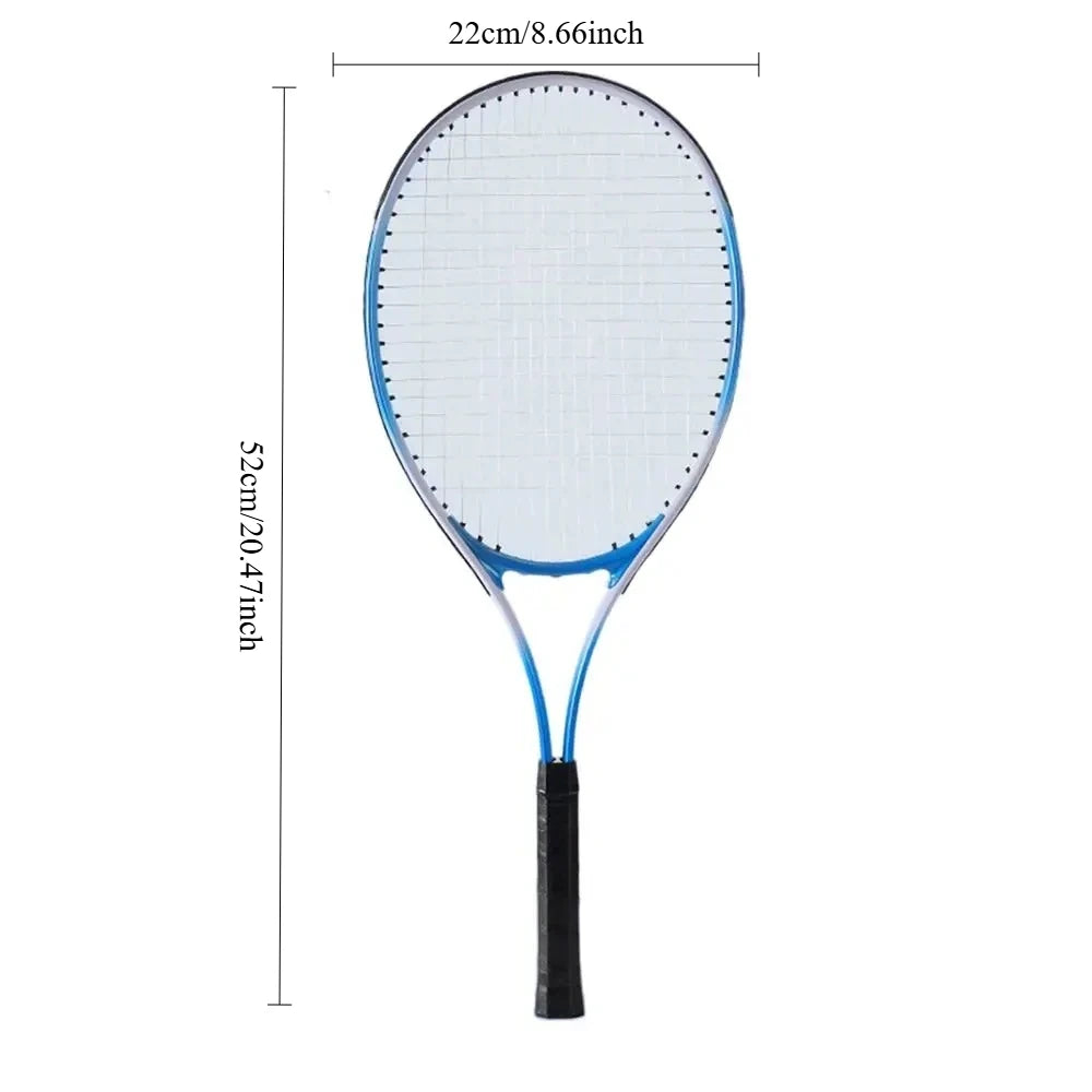 Raquette de Tennis Enfant Antichoc Rouge & Bleue — Entraînement Débutant | MDN Store 25
