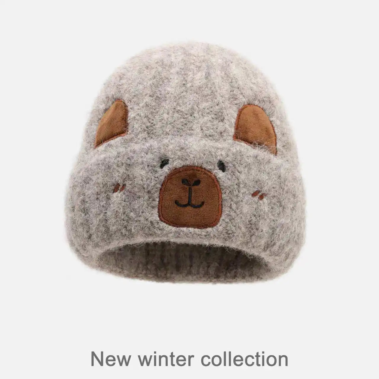 Bonnet Femme Hiver Capybara Cartoon Tricot Protection Oreilles Grande Taille | MDN