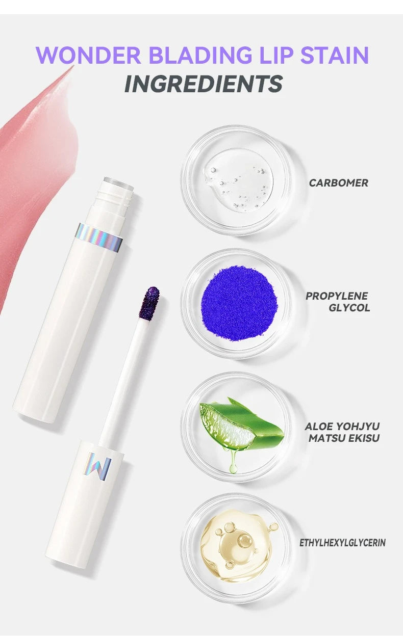 Teinture Lèvres Peel Off Tattoo Coréen Waterproof Longue Tenue Rose Rouge | MDN