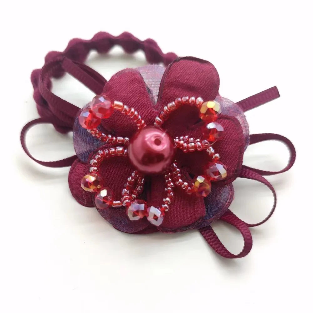 Chouchou Dentelle Nœud Fantaisie - Élastique Cheveux Femme Fille Haute... | MDN Store