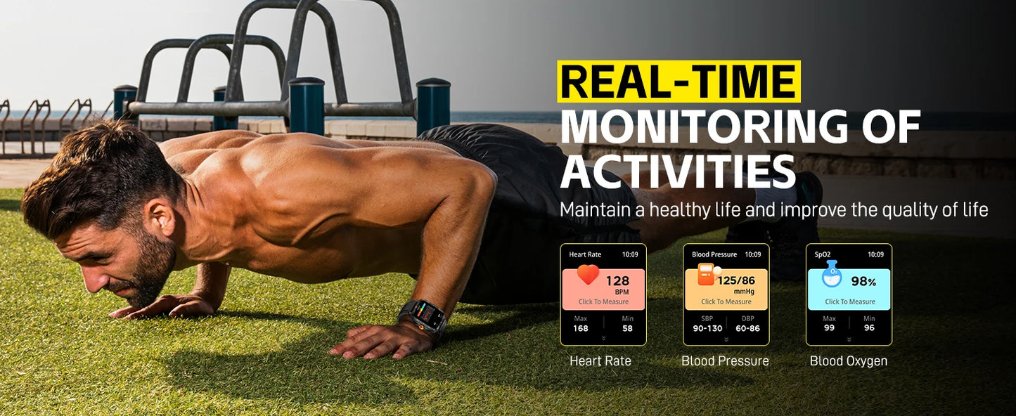 Montre Connectée Sport 1.96" Appels Bluetooth Étanche | MDN