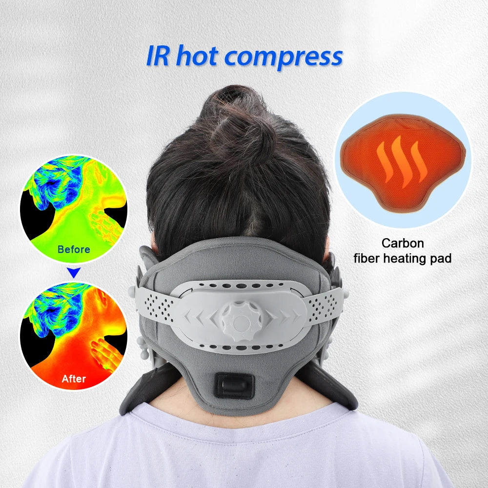 Collier Cervical Chauffant Traction Ajustable Correction Posture | MDN Store
