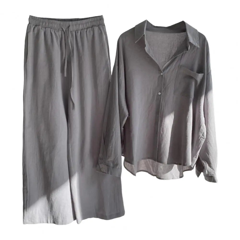 Ensemble Femme 2 Pièces Lin Décontracté | MDN Store