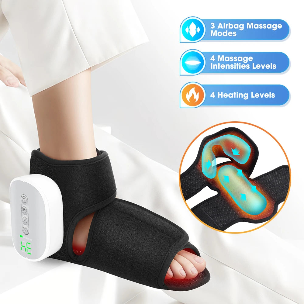 Masseur Electrique Sans Fil Pieds Chevilles Airbag Chaleur | MDN Store 25