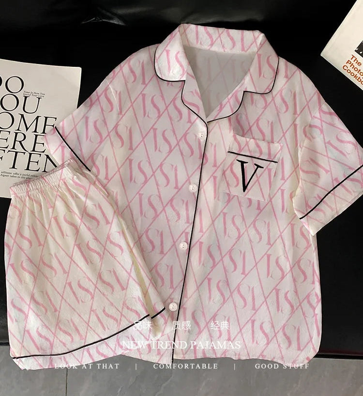 Pyjama Soie Glacée Court Été | MDN