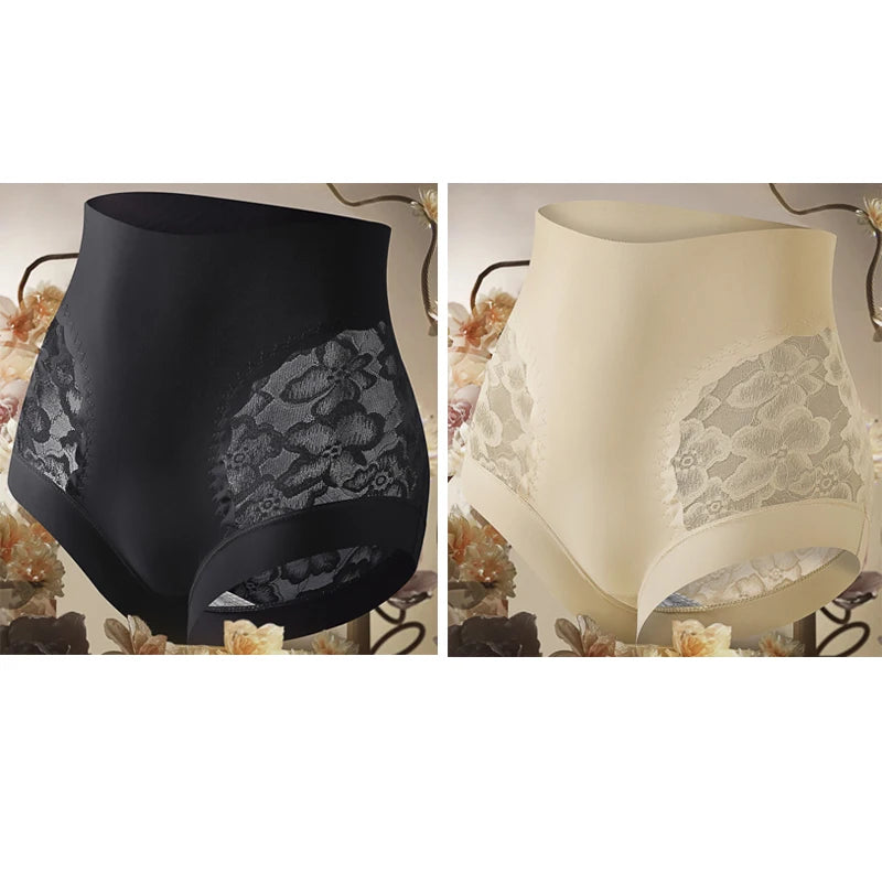 Lot 2 Culottes Gainantes Taille Haute Femme Sans Coutures - Gaine Ventre Plat Minceur | MDN