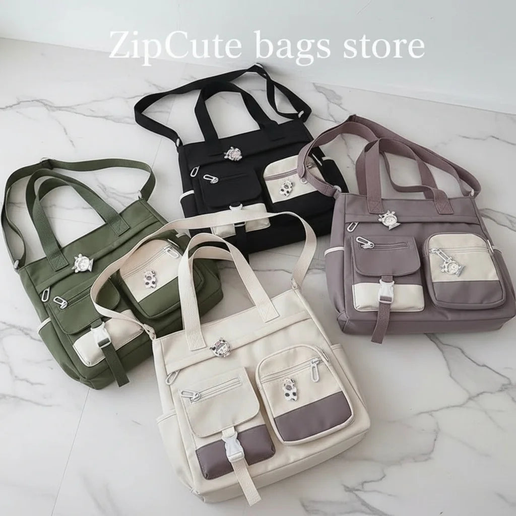 Sac Femme Imperméable Toile Grande Capacité Bandoulière | MDN Store