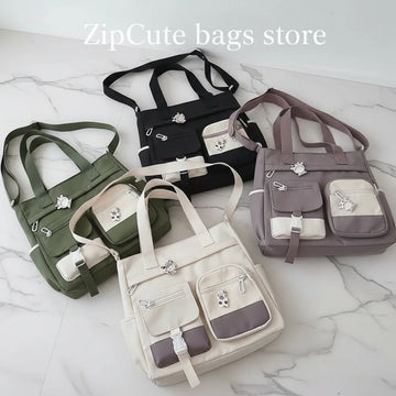 Sac Femme Imperméable Toile Grande Capacité Bandoulière | MDN Store