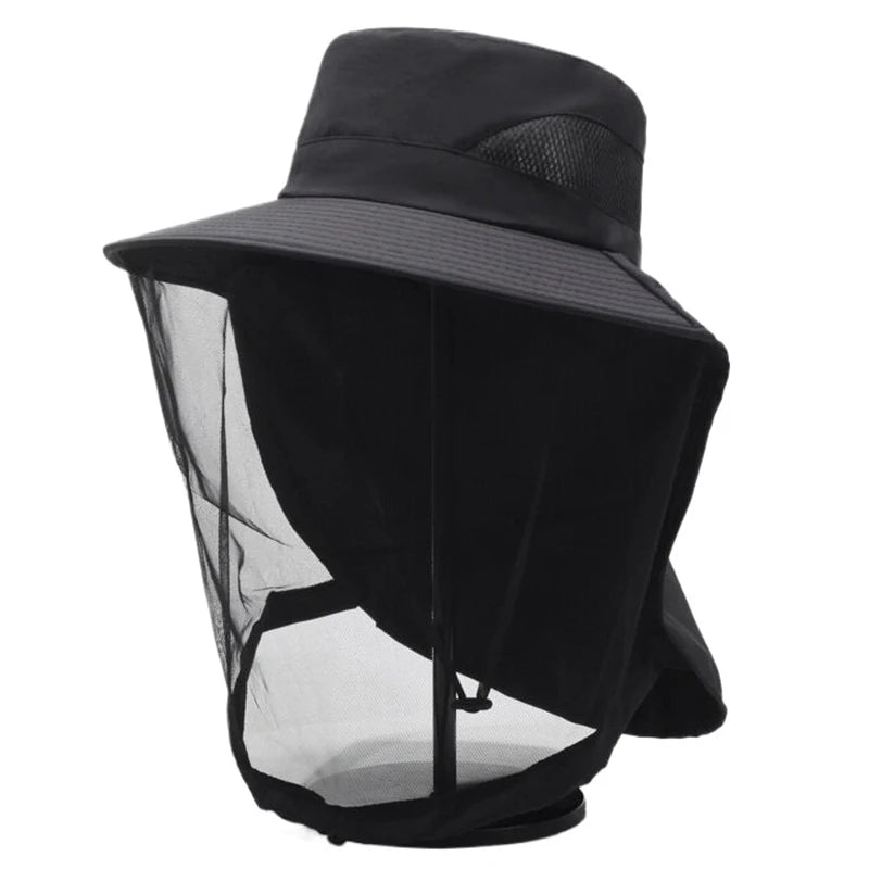 Chapeau Pêche Moustiquaire Anti-Insectes Vert | MDN Store