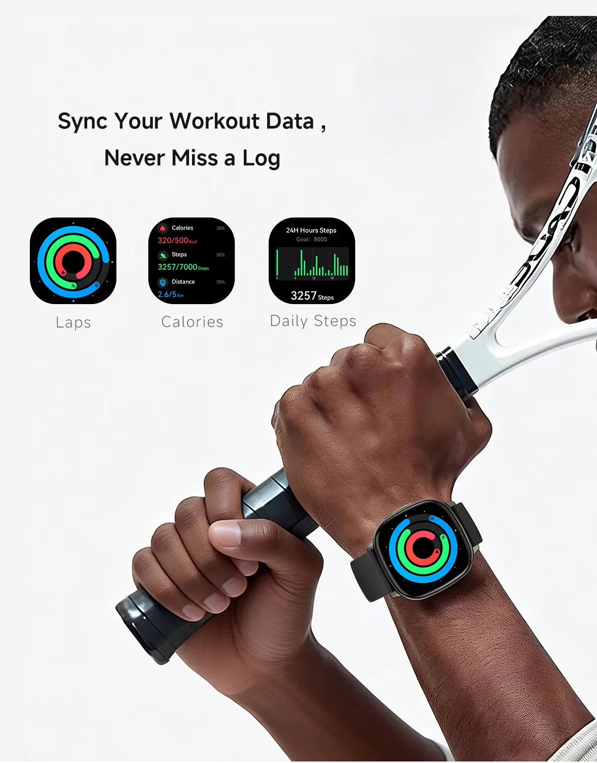 Montre Connectée AMOLED 1.73" Appels Bluetooth | MDN