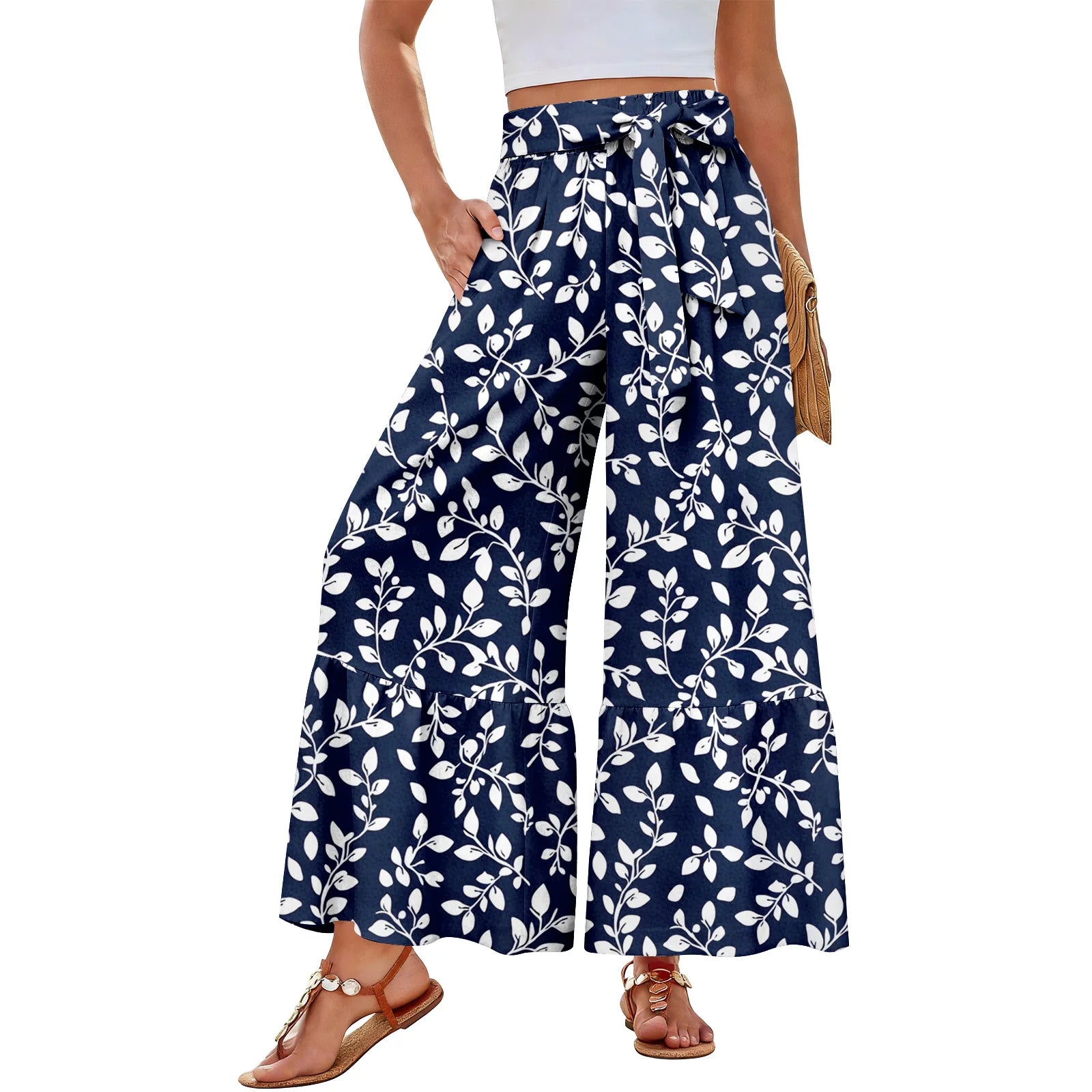 Pantalon Bohème Imprimé Floral Femme | MDN Store