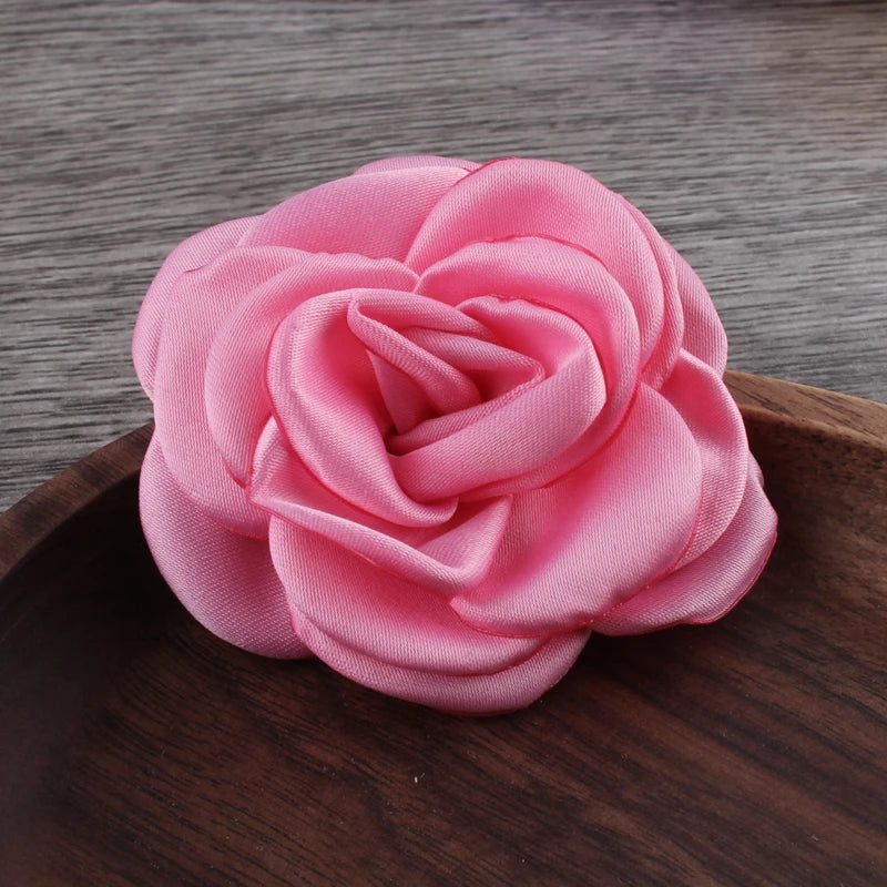 Lot de 10 Fleurs en Satin 6cm - Accessoires Cheveux Mariage | MDN Store