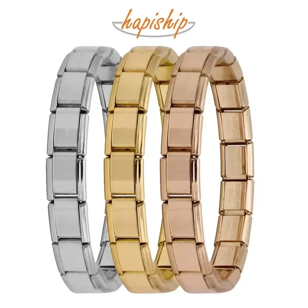 Bracelet Femme Elastique Charme Acier Inoxydable 9mm | MDN Store