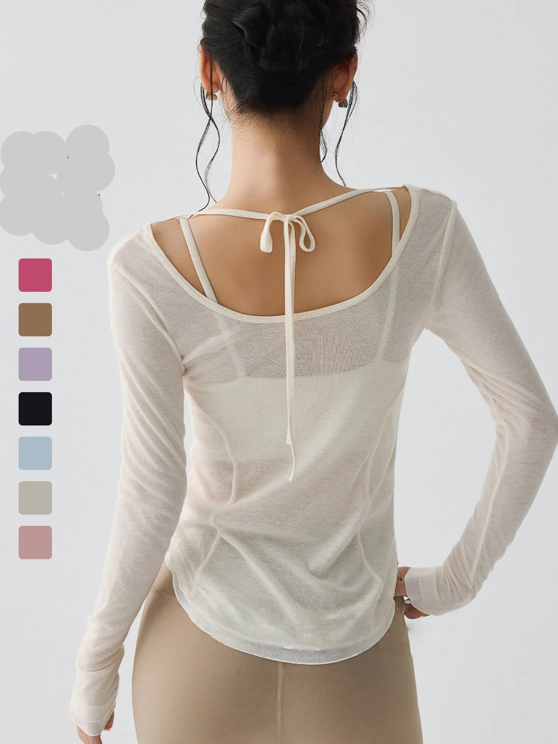 T-Chemise Sport Femme Manches Longues Yoga | MDN Store