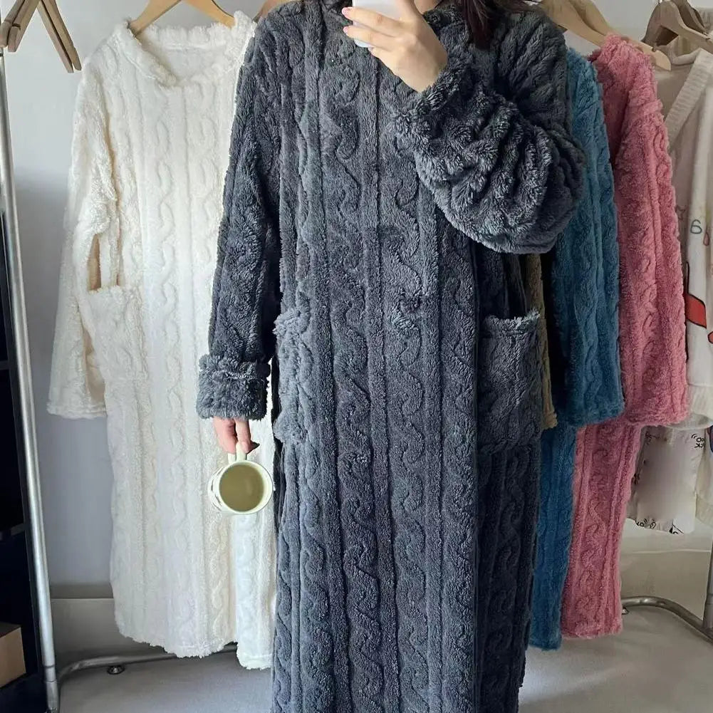 Chemise Nuit Flanelle Poches Hiver | MDN Store