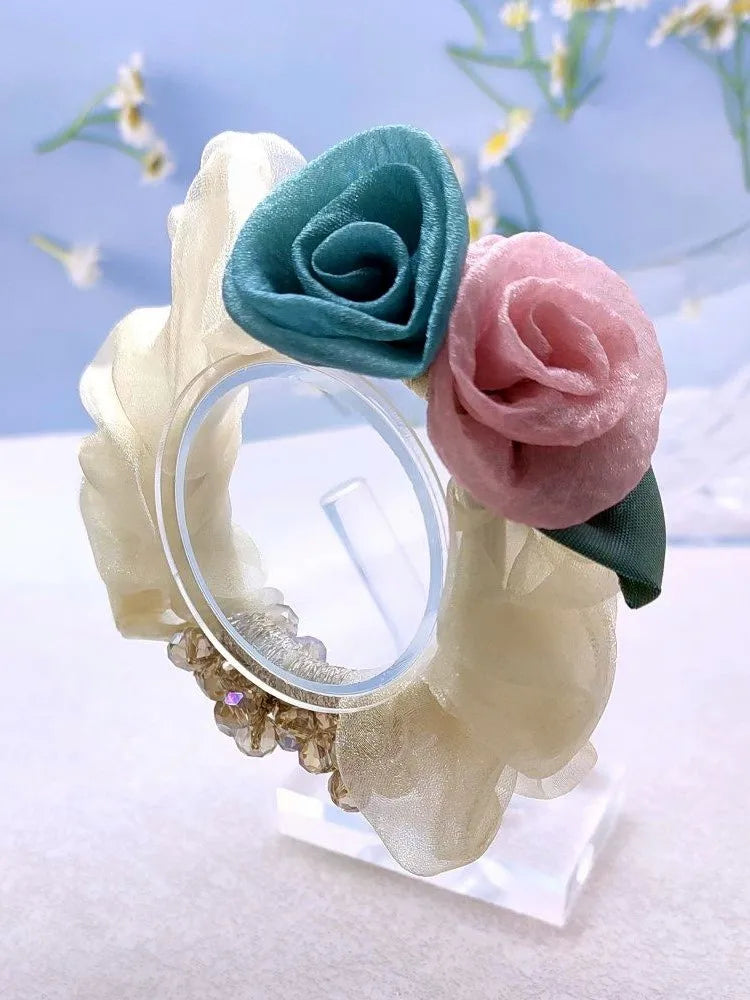 Chouchou Dentelle Nœud Fantaisie - Élastique Cheveux Femme Fille Haute... | MDN Store