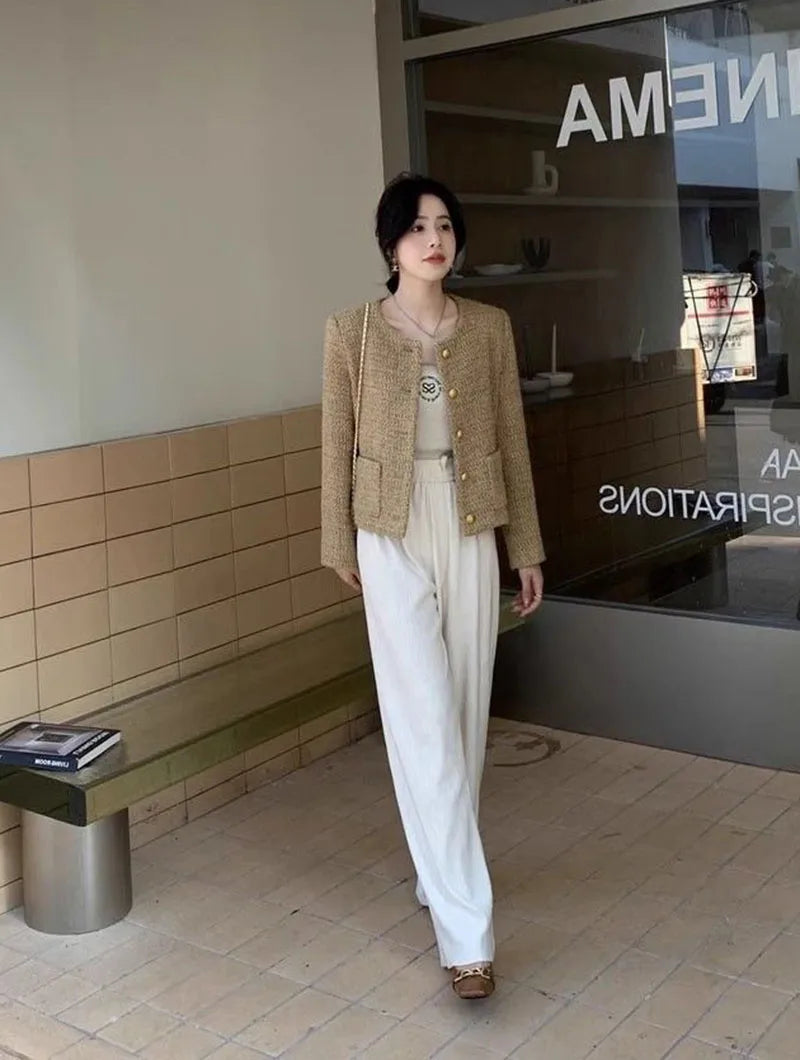 Veste Courte Tweed Poches | MDN Store