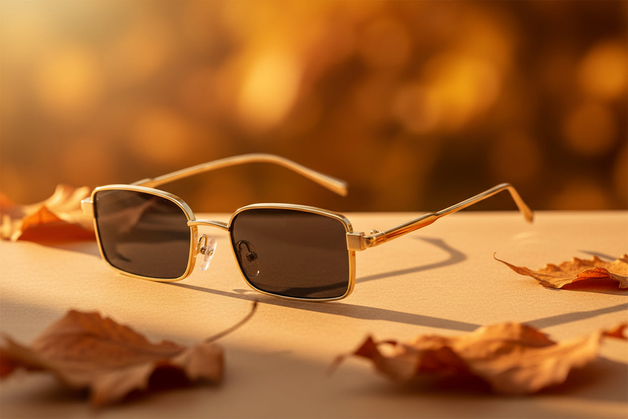 Lunettes Soleil Rectangle Y2K Alliage | MDN