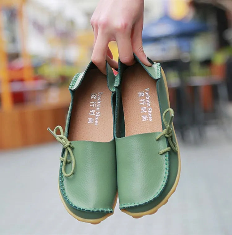 Ballerines Cuir Nœud Papillon Grande Taille | MDN