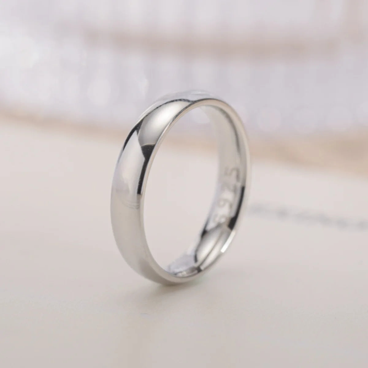 Bague Alliance Acier Plaqué Or 18K 4mm | MDN Store
