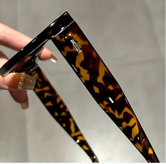 Lunettes Soleil Rectangle Léopard | MDN Store