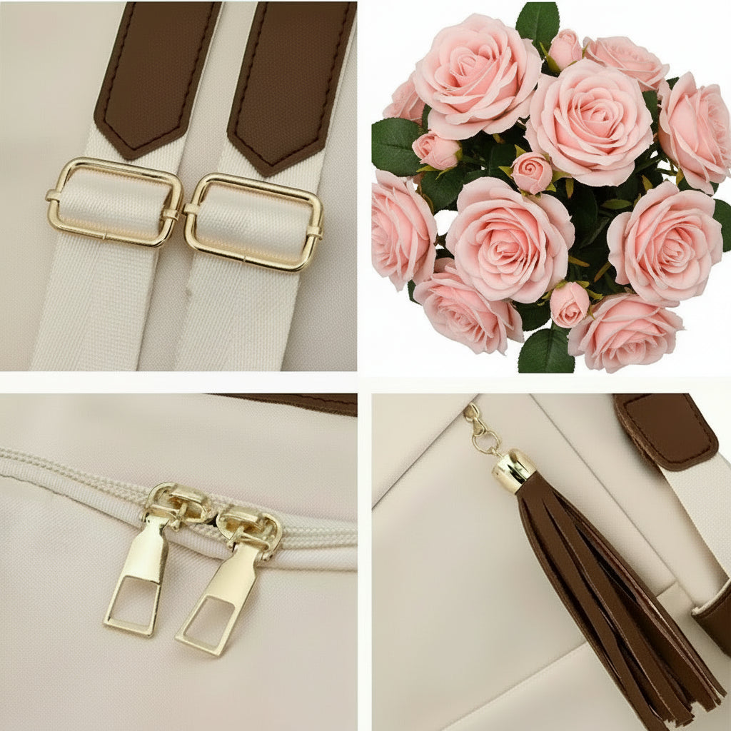Sac à Dos Nylon Anti-Vol Pompon | MDN Store