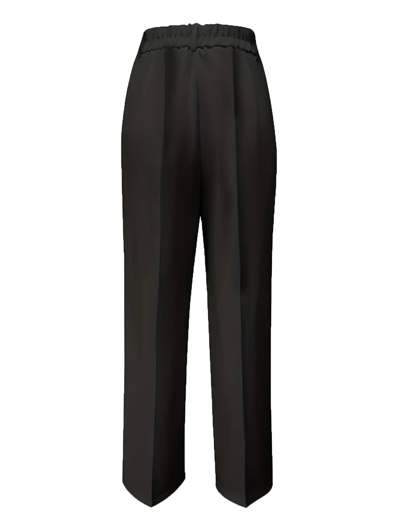 Pantalon Femme Taille Haute Drapé Coupe Droite Élégant | MDN Store