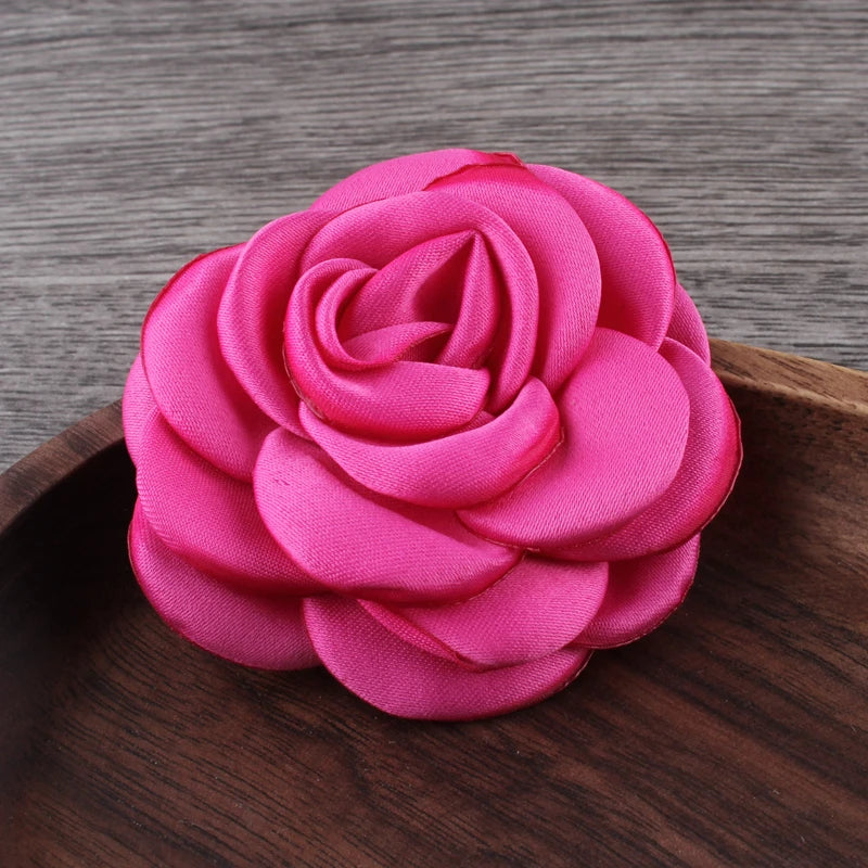 Lot de 10 Fleurs en Satin 6cm - Accessoires Cheveux Mariage | MDN Store