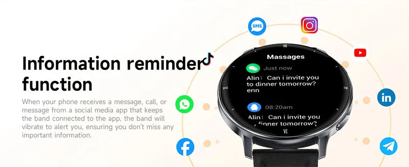 Montre Connectée AMOLED 1.32" Lampe Torche Bluetooth | MDN