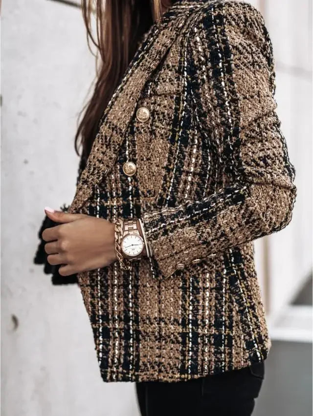 Veste Blazer Imprimée Double Bouton | MDN Store