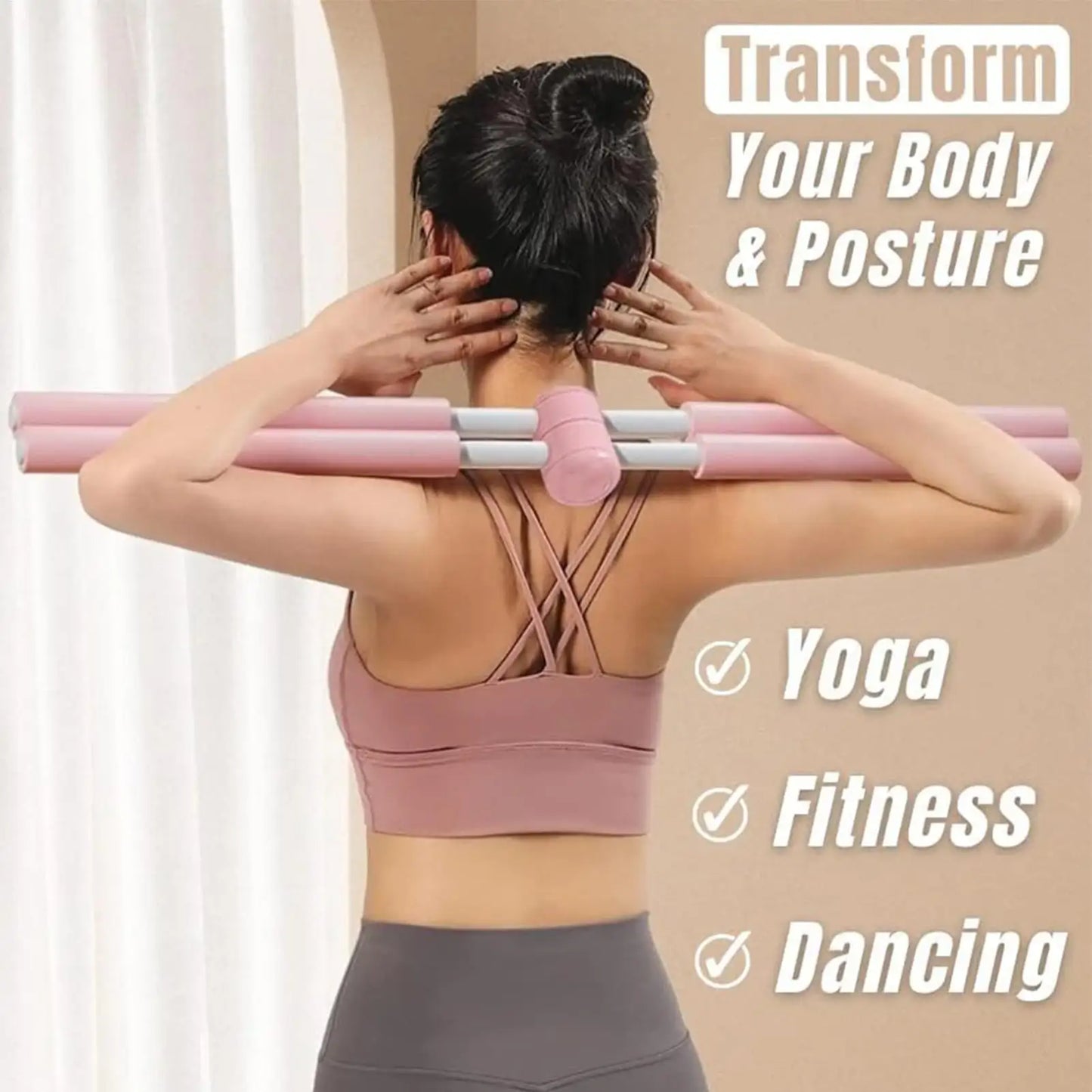 Barre Correction Posture Yoga Stretching Mobilité Fitness | MDN