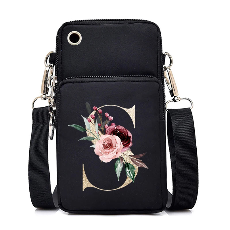 Sac Bandoulière Lettre Initiale Fleurs | MDN Store