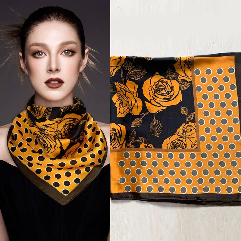 Foulard Soie 70cm Femme Bandana Châle | MDN Store