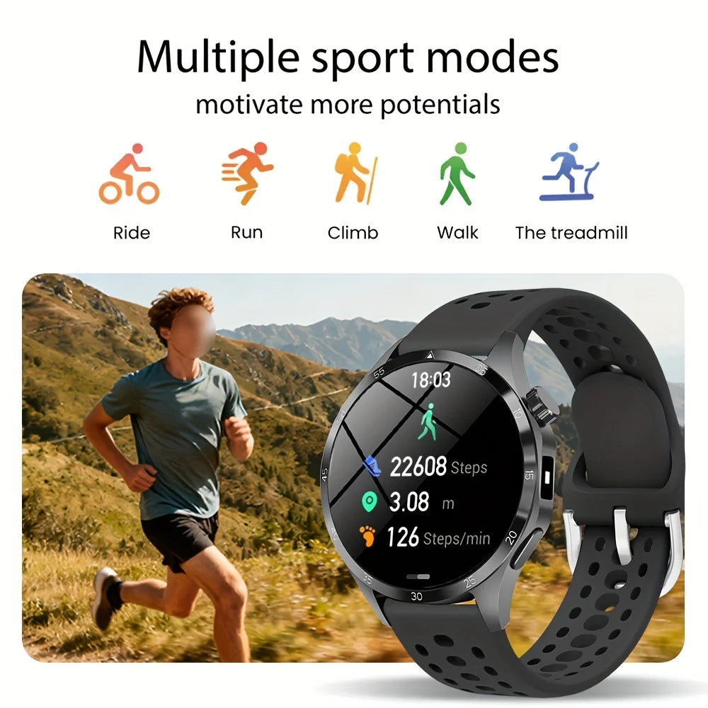Montre Connectee Ecran Tactile 1.5 Pouce Bluetooth 5.3 Notifications Meteo | MDN Store 25