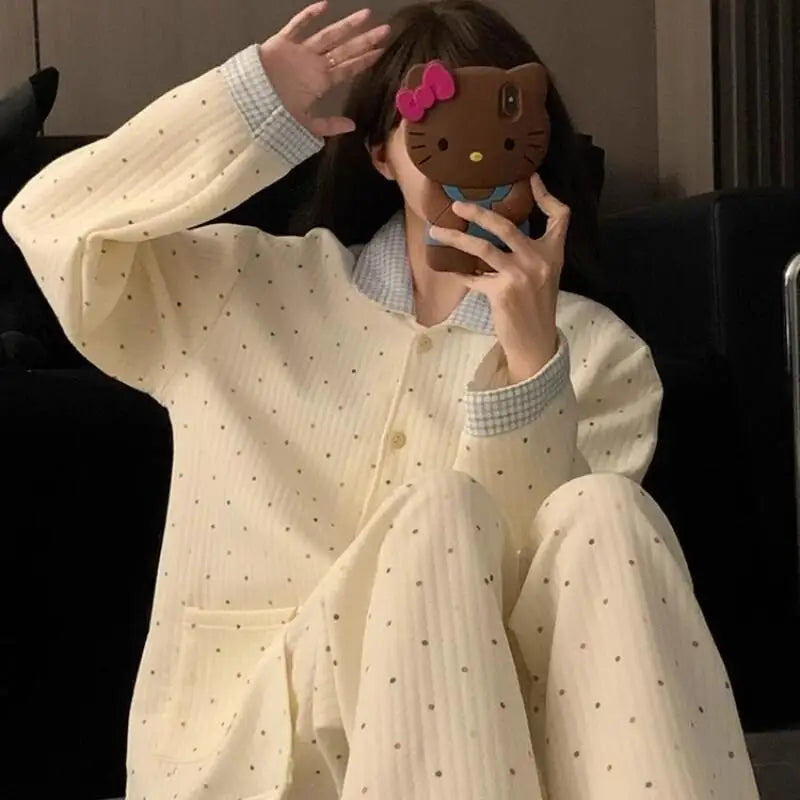 Pyjama Coton Uni 2 Pièces Hiver | MDN Store