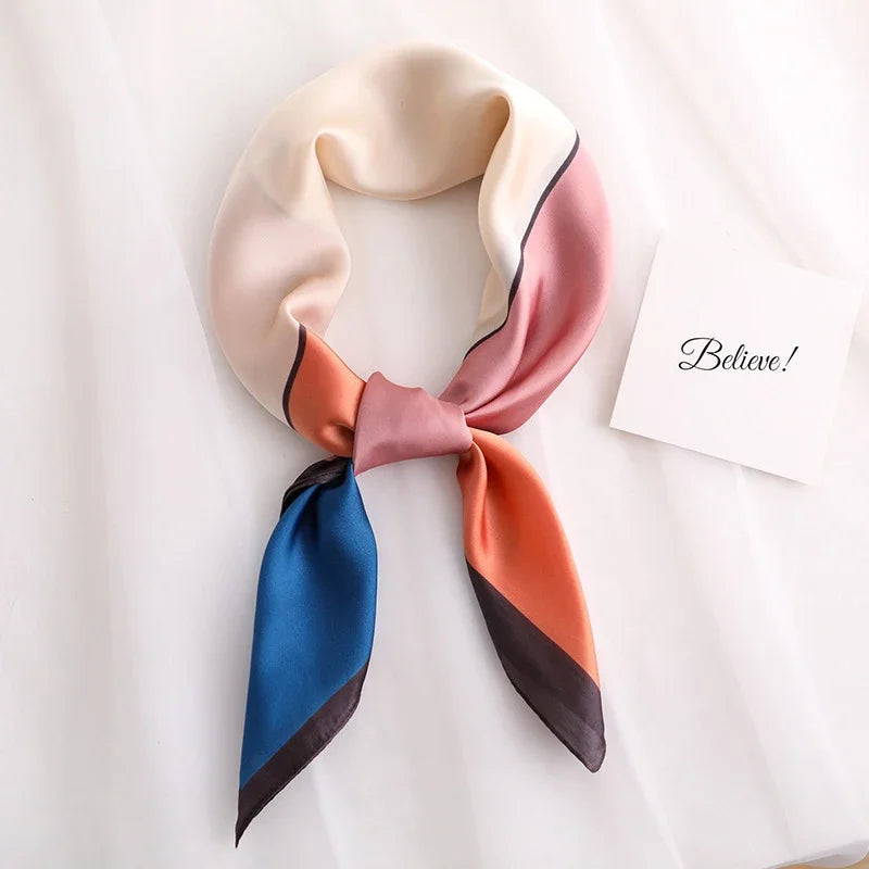 Foulard Soie Satin Femme Bandana Luxe | MDN Store