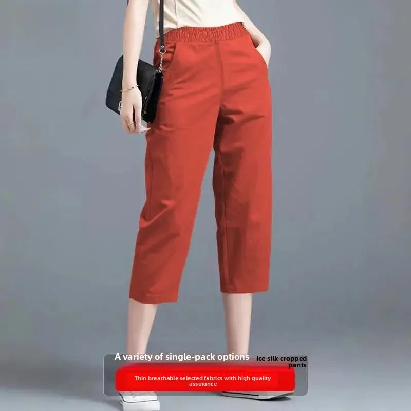 Pantacourt Large Soie Glacée Été Femme | MDN Store