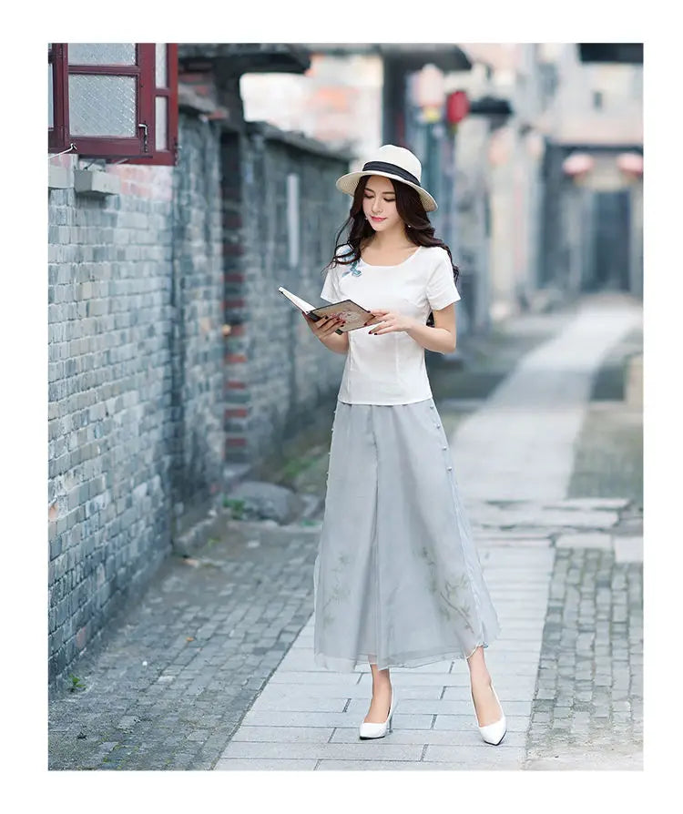 Pantalon Large Imprimé Ethnique Femme | MDN Store